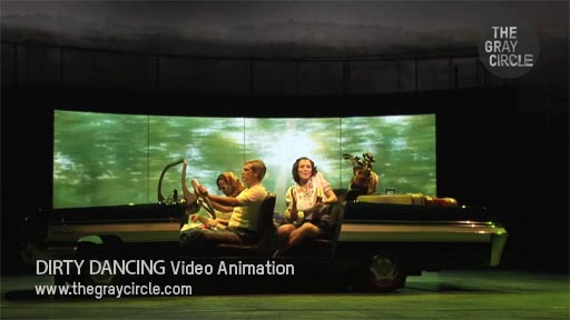 DIRTY DANCING Video Animation on stage - The Gray Circle 1