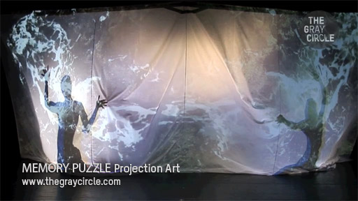 MEMORY PUZZLE Projection Art - The Gray Circle 2