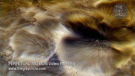 PERPETUAL MOTION Video Paintings - The Gray Circle 1