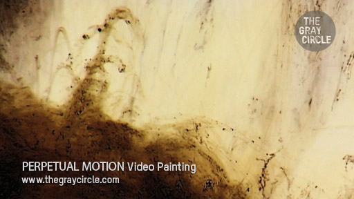 PERPETUAL MOTION Video Paintings - The Gray Circle 2