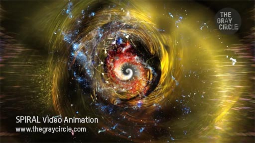 SPIRAL Video Animation on stage - The Gray Circle 4